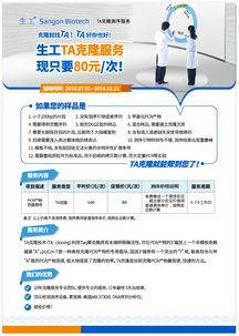 生工生物ta克隆,現(xiàn)僅需80元 次 生工生物 生命科學產(chǎn)品與技術(shù)服務